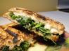 Grilled Brie Sandwiches With Greens and Garlic. Recipe by Bec