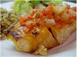 Maple-Glazed Salmon With Pineapple Salsa