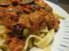 Pasta With Kalamata Olives and Roasted Grape Tomato Sauce. Recipe by Rosie in Michigan