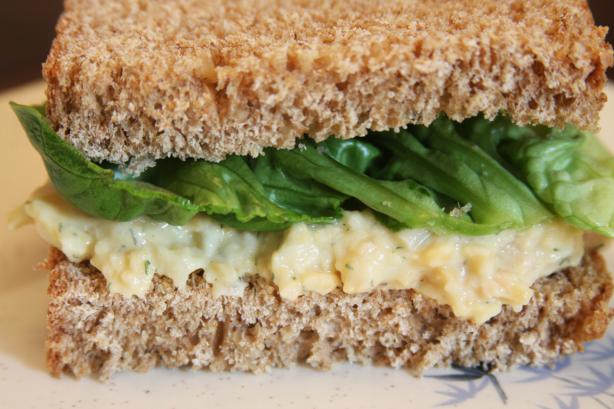 Vegetarian Chickpea Sandwich Filling. Photo by Enjolinfam