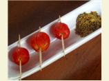 Cherry Tomatoes Marinated in Vodka (In Oversized Martini Glass)
