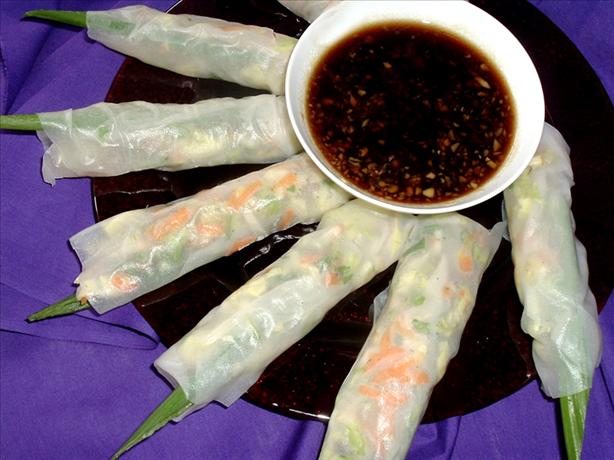 Non Cook Hoisin Spring Rolls. Photo by Bergy
