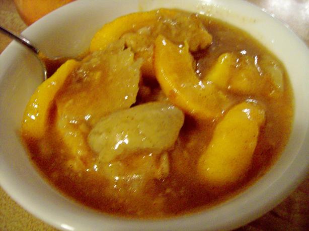 Double Crust Peach Cobbler. Photo by CindiJ
