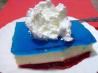 3 Layer Jello Dessert. Recipe by Aunt Paula