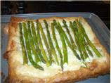 Asparagus and Brie Open Pastry