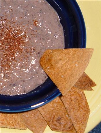 Black Bean Dip N' Schmear. Photo by newspapergal