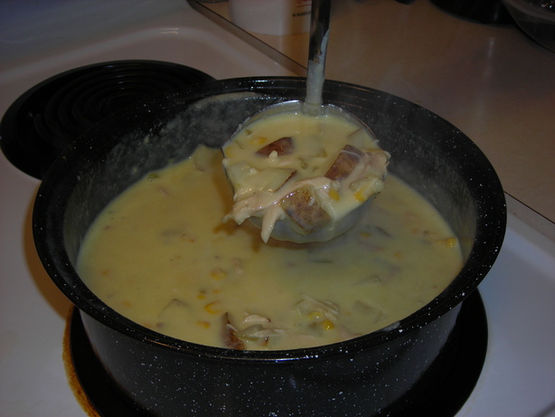 Easy Chicken Corn Chowder With Chilies. Photo by slickchick