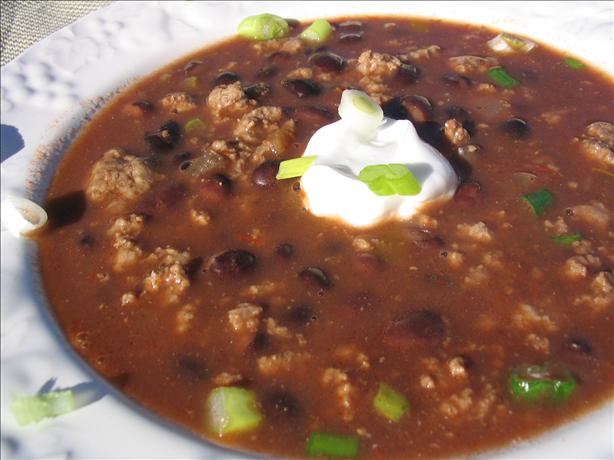 Beefed-Up Black Bean Soup. Photo by Charmie777