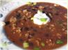 Beefed-Up Black Bean Soup. Recipe by Charmie777