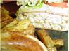Chicken Cordon Bleu Burgers - Rachael Ray