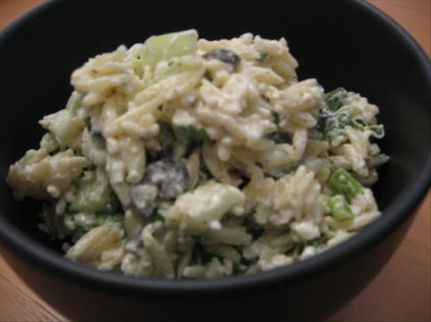 Summer Orzo Feta Pasta Salad. Photo by Engrossed