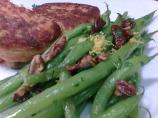 Green Beans With Pecans, Lemon and Parsley