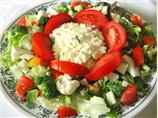 Lettuce Salad With Egg Salad " Dressing"