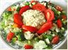 Lettuce Salad With Egg Salad " Dressing"