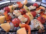 Shrimp, Cantaloupe  Kabobs