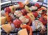 Shrimp, Cantaloupe  Kabobs