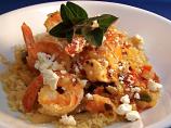 Shrimp With Feta over Couscous