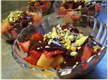Summer Fruits With Tahini Ganache