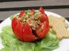 Mediterranean Tuna Stuffed Tomato. Recipe by Susie D