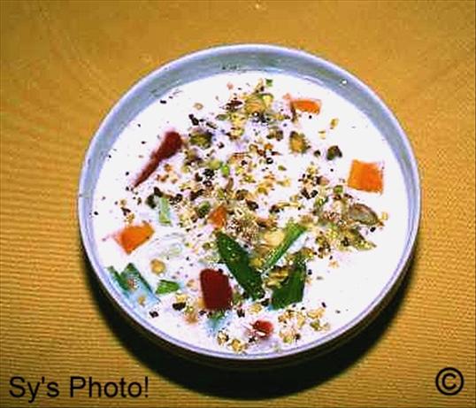 Mediterranean Summer Breeze Cold Yogurt Soup. Photo by Skipper/Sy
