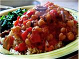 Chickpea Marinara over Couscous