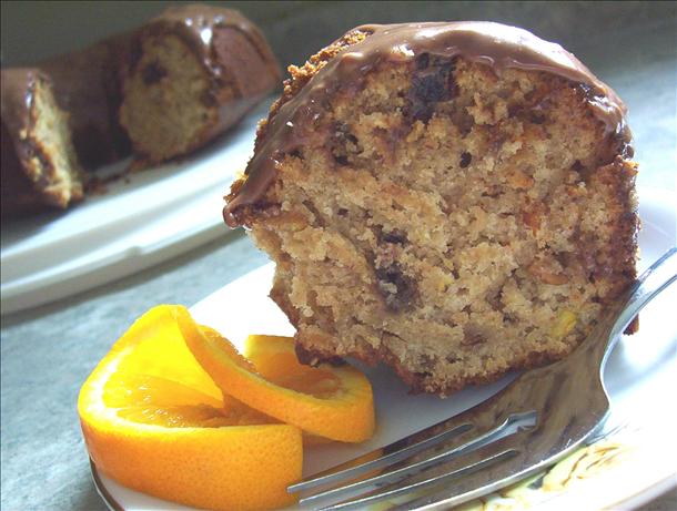 Sesame Spice Cake With Chocolate Orange Glaze. Photo by * Pamela *