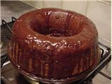 Sesame Spice Cake With Chocolate Orange Glaze. Photo by Malu