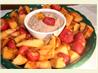Grilled Fruit With Chocolate Yogurt Dip