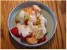 Dip Topped  Fruit Salad