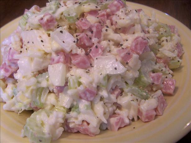 Cold Rice Mozzarella Ham Salad. Photo by *Parsley*
