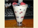 Berries With Banana Cream (Fat Free)