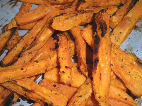Oven Fried Sweet Potatoes. Photo by Bergy
