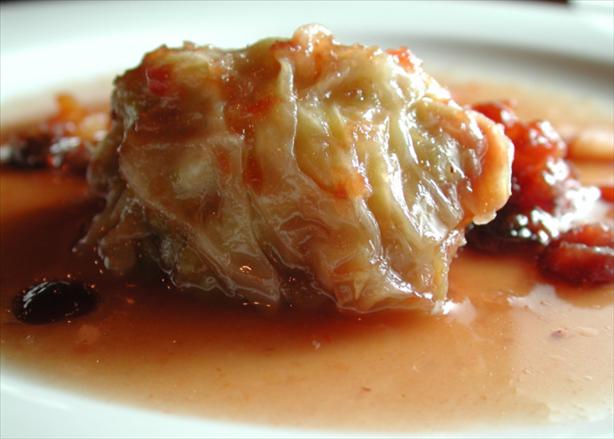 Stuffed Cabbage with Cranberry Sauce. Photo by Chef floWer