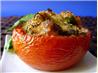 Baked Tomatoes Stuffed With Salmon, Garlic & Capers