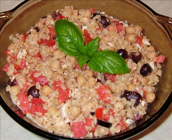 Greek Style Orzo Salad With Balsamic Vinaigrette. Photo by PanNan