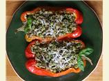 Pesto Rice Peppers. Photo by danlynclark