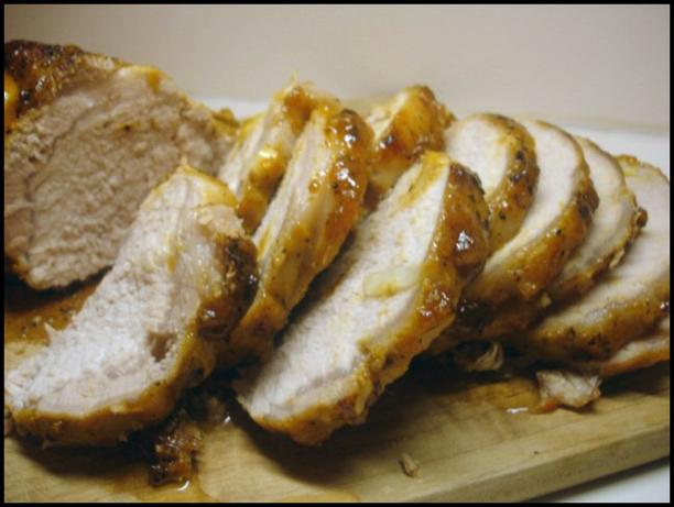 Amazing Mustard-Apricot Garlic Glazed Pork Loin. Photo by Sheri-BDB