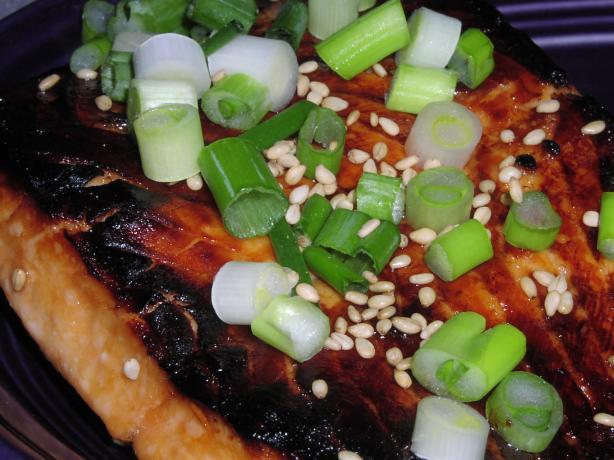 Grilled Honey-Mustard Salmon. Photo by TeresaS