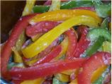 Three Bell Pepper Slaw With Chipotle Dressing. Photo by Ducky