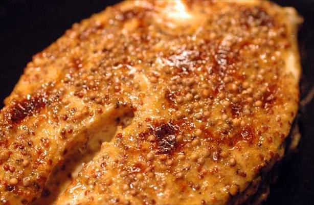 Grilled Salmon With Dilled Mustard Glaze. Photo by Sackville