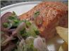 Roast Salmon With Lime Salsa