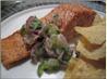 Roast Salmon With Lime Salsa