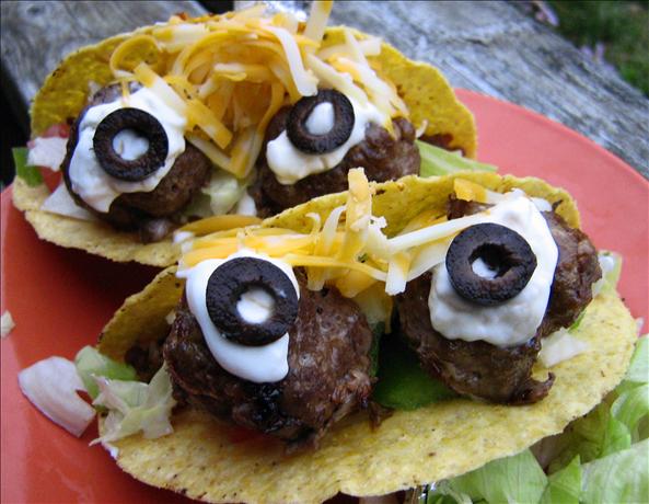 Spooky Eyeball Tacos (Johnny #5 Tacos). Photo by ~Leslie~