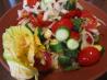 Tomato Zucchini and Cheese Toss