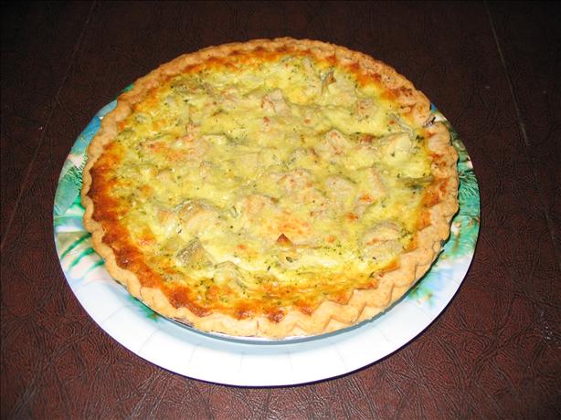 Artichoke and Sun-Dried Tomato Quiche. Photo by agoodcookie