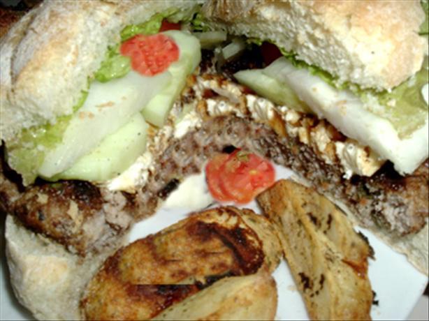 Feta and Mint Lamb Burgers (Pan Fry or BBQ). Photo by Bergy