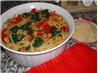 Chickpea Cassoulet with Tomatoes and Chard. Recipe by Mirj