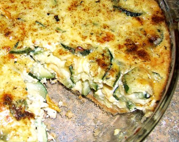 Zucchini 3-Cheese Quiche. Photo by Kathy228