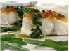 Roasted Halibut With Fresh Herb Sauce