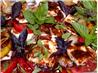 Tomatoes With Roasted Garlic, Pearl Onions and Mozzarella Cheese